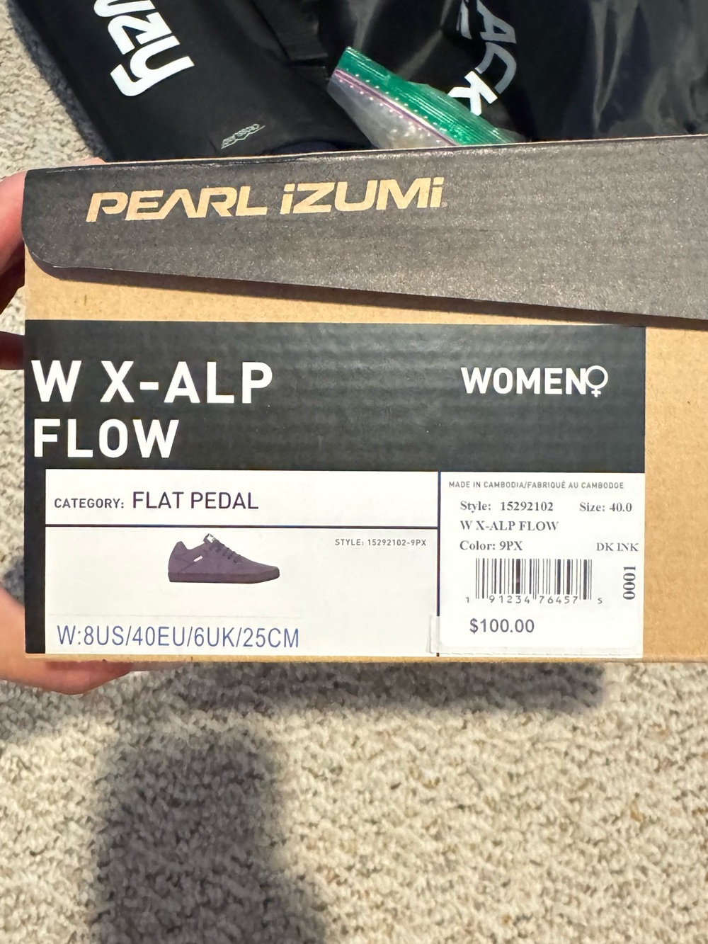 Pearl Izumi Women's W X-ALP Flow Flat Pedal Shoes in Dark Ink
